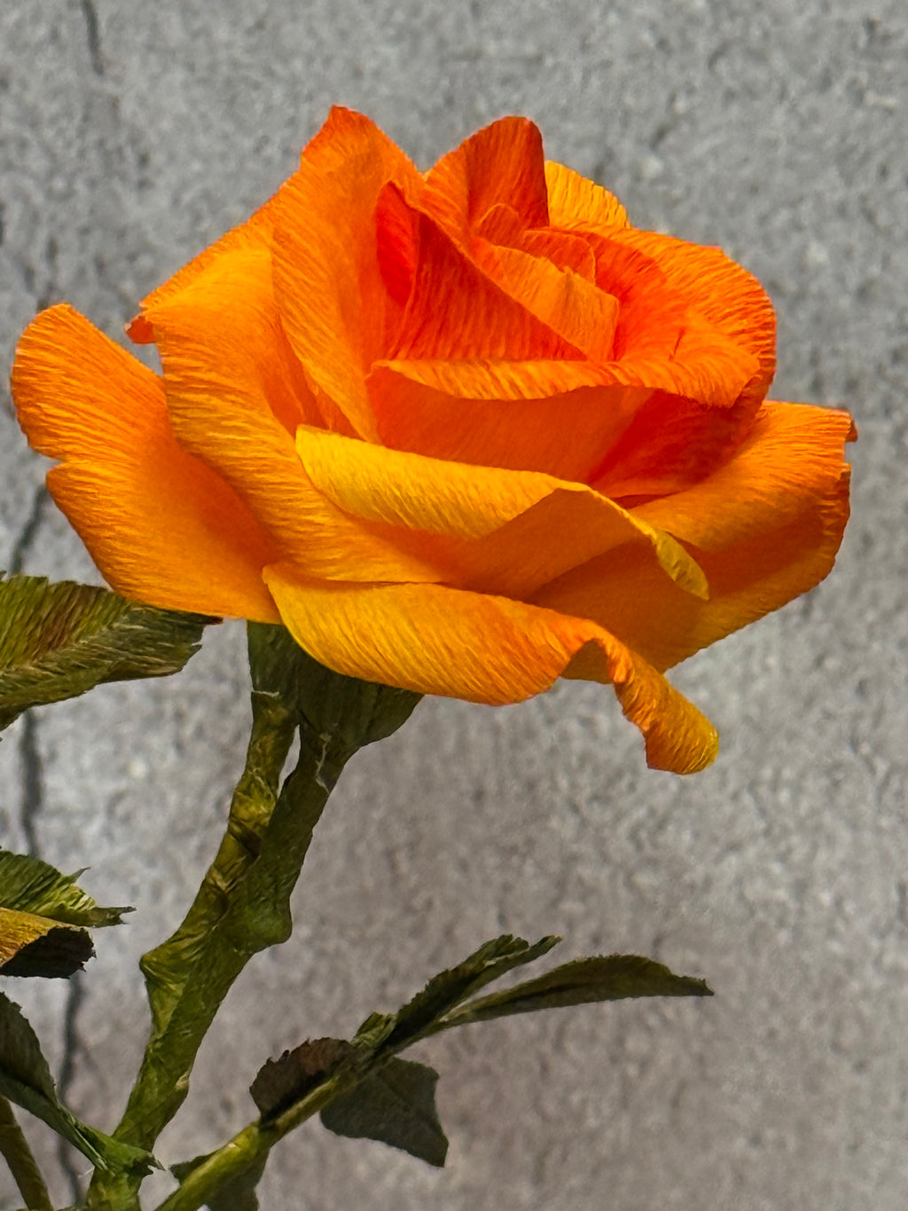 Orange Mini Rose Bouquet in Vase