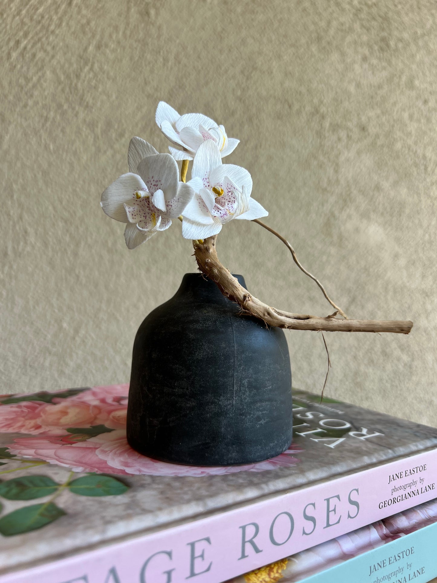 Mini trio of orchids in vase